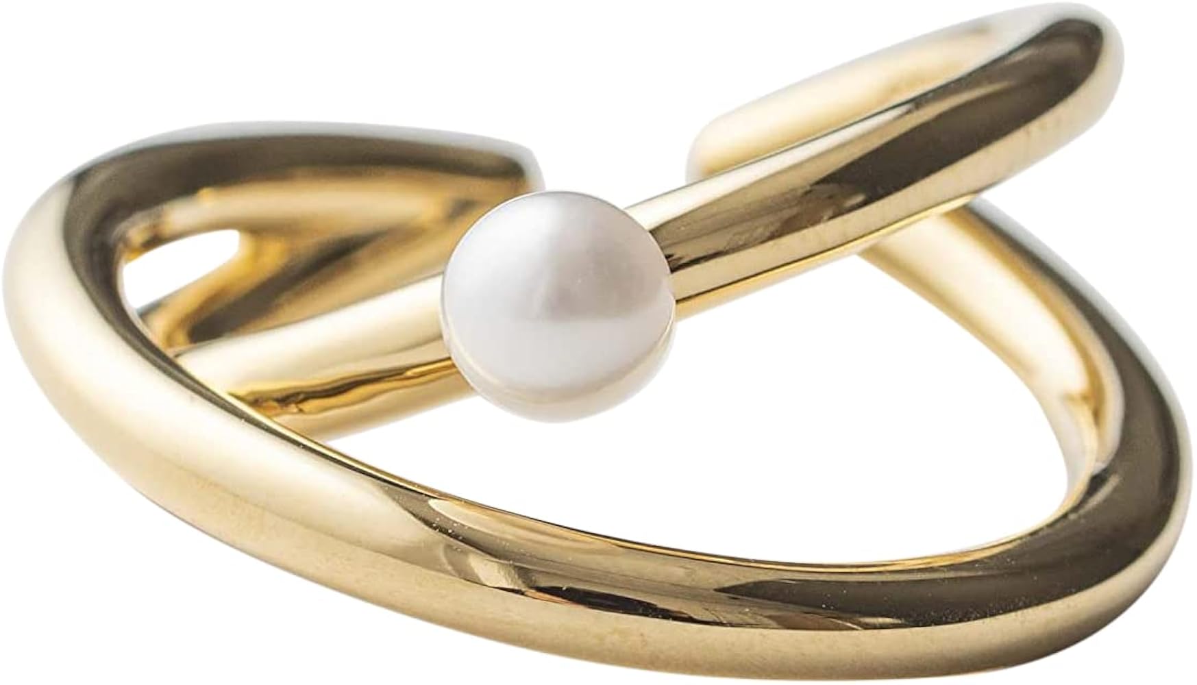 Amazon | (エテ) ete パール リングカフ 821116 11号 イエローゴールド