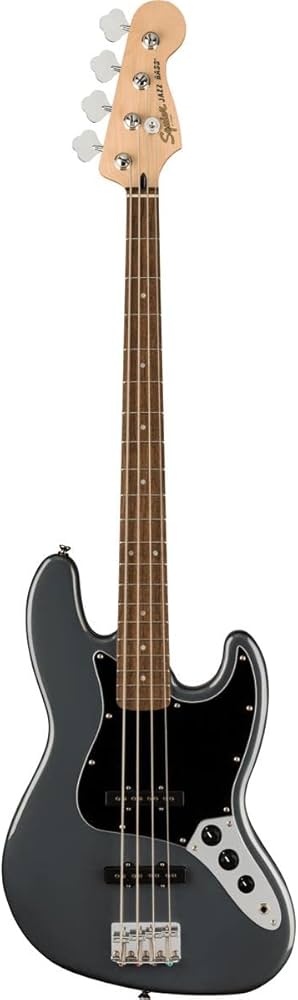 Amazon | Squier by Fender Affinity Series Jazz Bass Charcoal Frost
