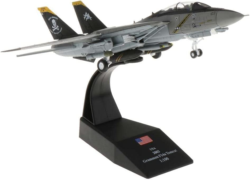 Amazon | 1：100ダイキャストミリタリーモデル玩具F-14トムキャット
