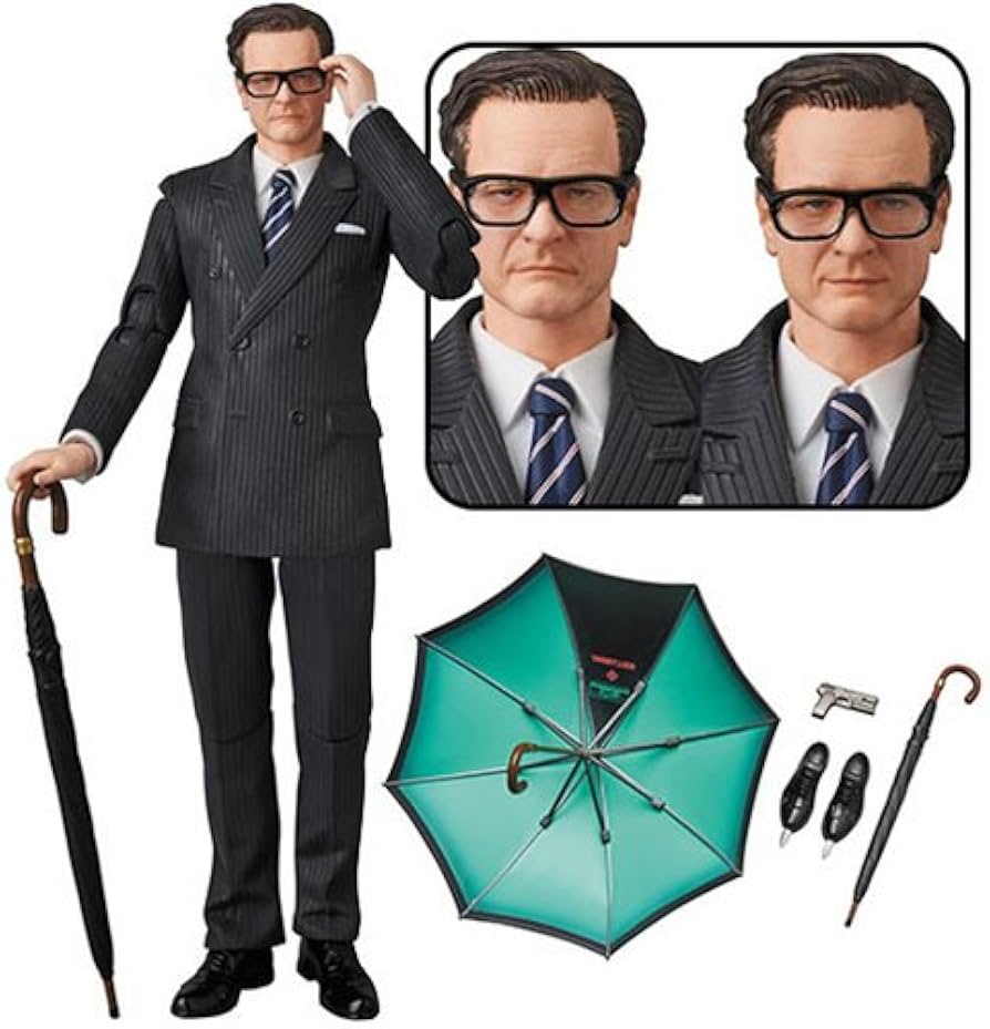 Amazon.com: KM Kingsman Harry Galahad Hart MAFEX Action Figure