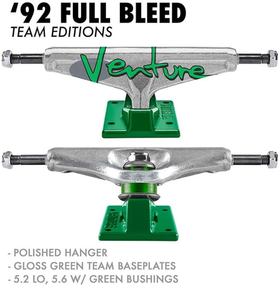 Amazon | VENTURE ベンチャー スケボー トラック 92 FULL BLEED TEAM