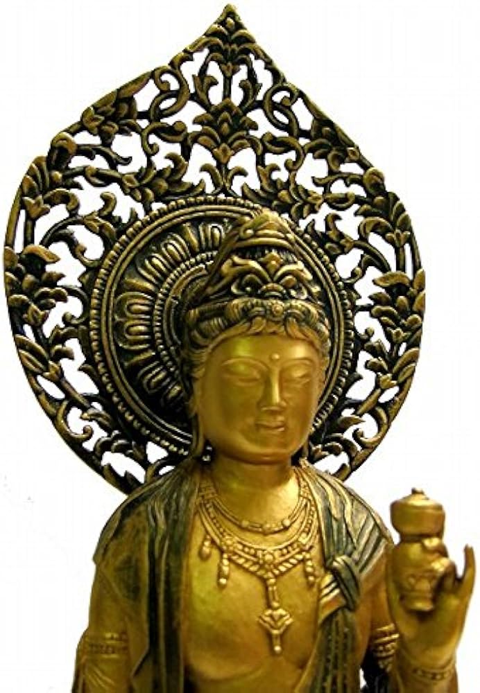 Amazon.co.jp: 松久宗琳『瑠璃観音』ブロンズ像 銅像 仏像 観音菩薩