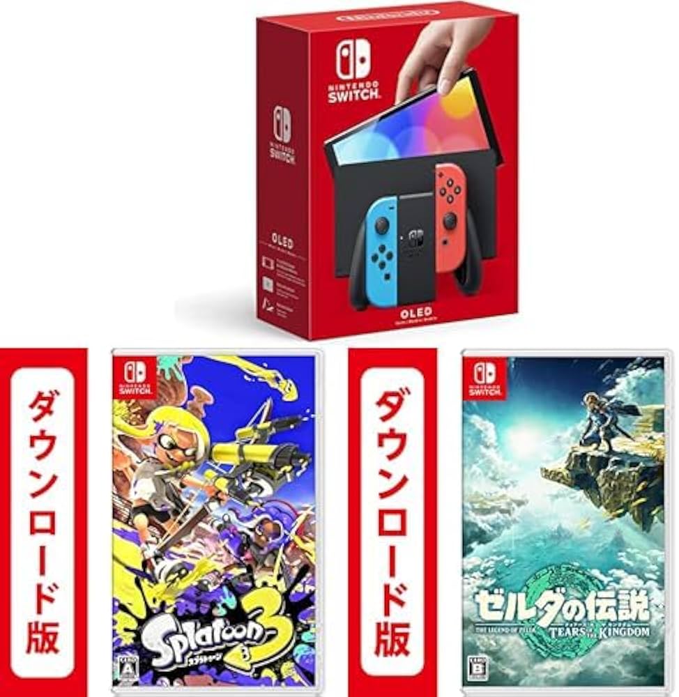Amazon.co.jp: Nintendo Switch(有機ELモデル) Joy-Con(L) ネオン