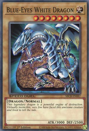 Amazon.com: Blue-Eyes White Dragon - SBCB-EN087 - Common - 1st