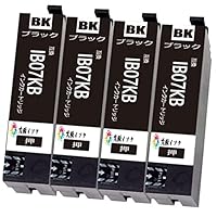Amazon.co.jp: IB07KBブラック黒4本セット互換インクカートリッジ 目印