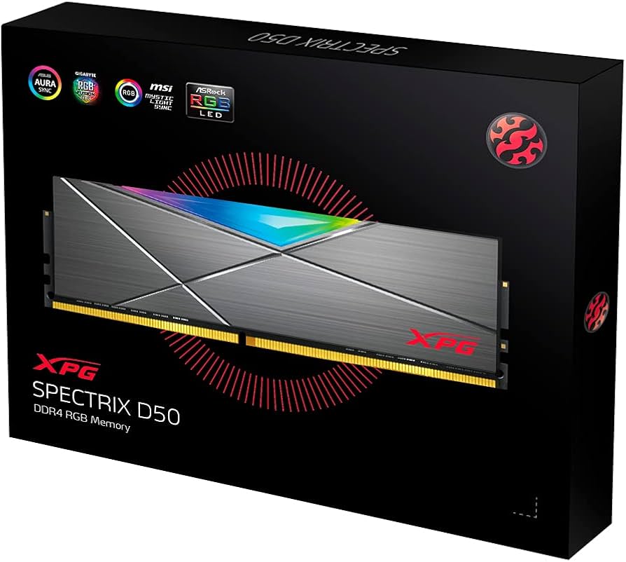Amazon.co.jp: XPG DDR4 D50 RGB 32GB (2x16GB) 3200MHz PC4-25600 U