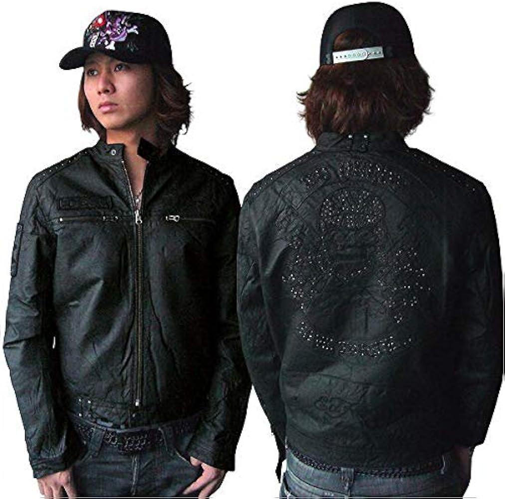 Amazon | エドハーディー ライダース レザージャケット ブラック M