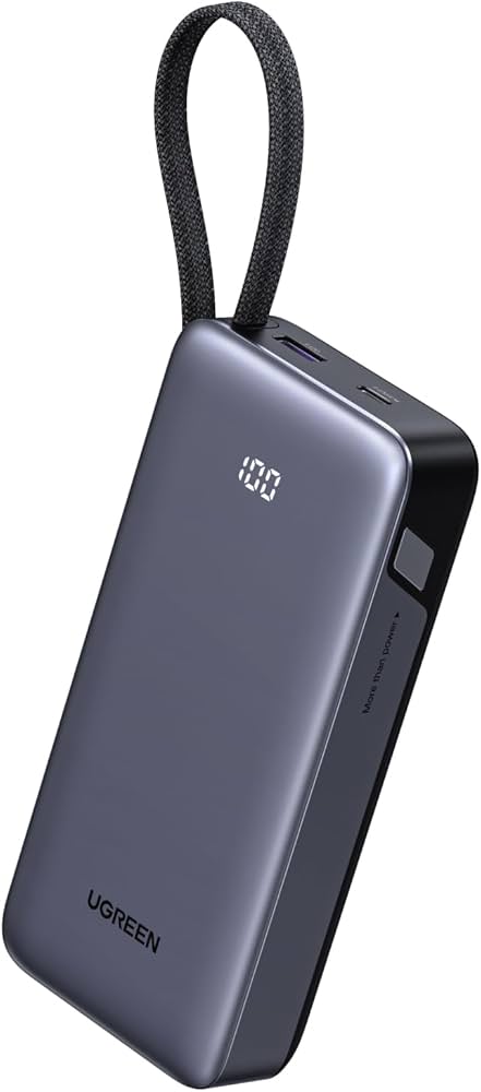 Amazon | UGREEN モバイルバッテリー USB-Cケーブル内蔵 (20000mAh