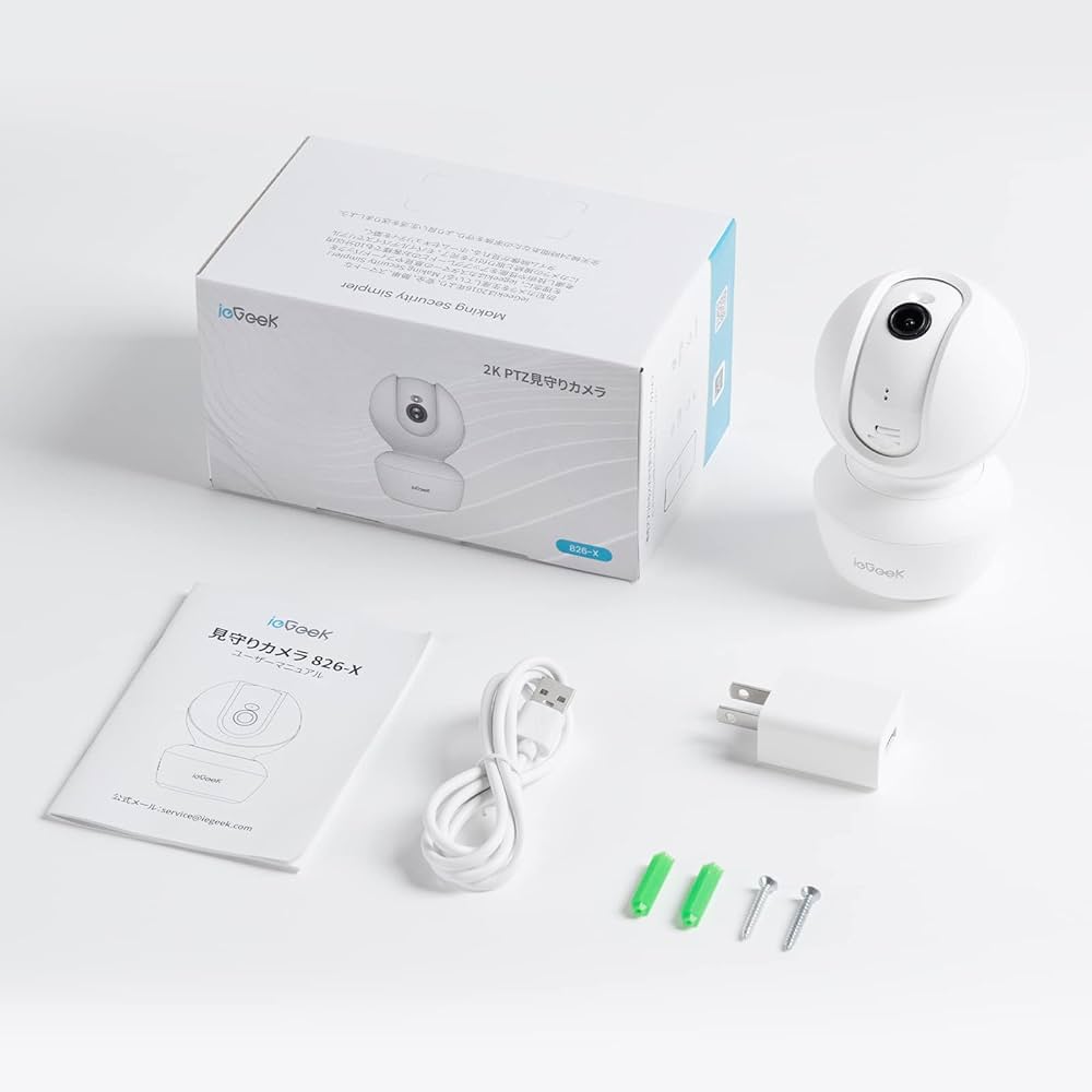 Amazon.co.jp: ieGeek【遠隔操作・300万画素】防犯カメラ 室内 ペット