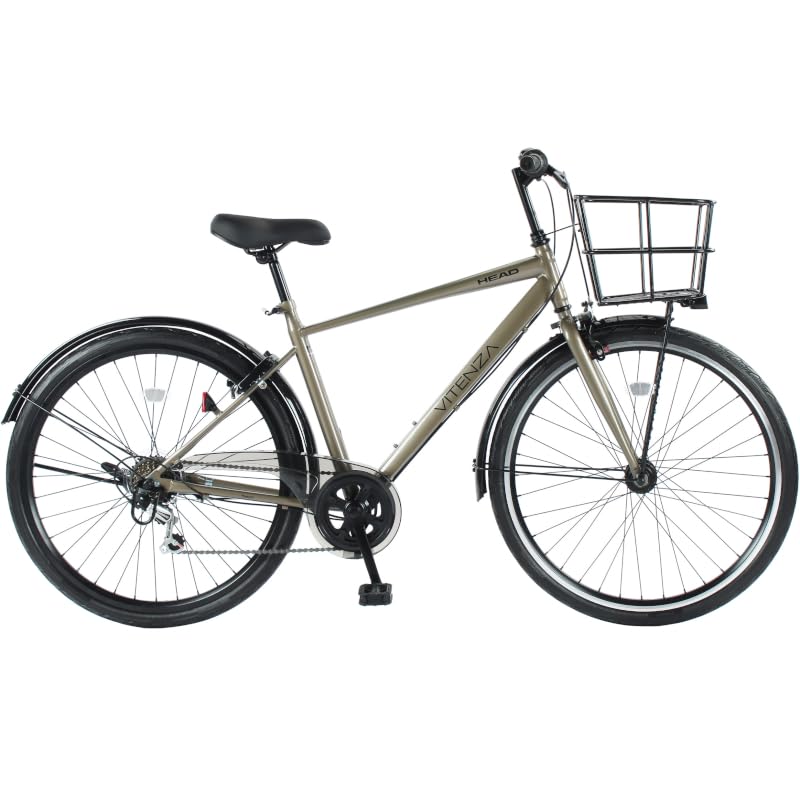 Amazon | HEAD(ヘッド) エアレス カゴ付き クロスバイク VITENZA 27.56