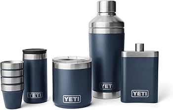 Amazon.com: YETI Shot Glasses with Carrying Case, Set of 4, Blue