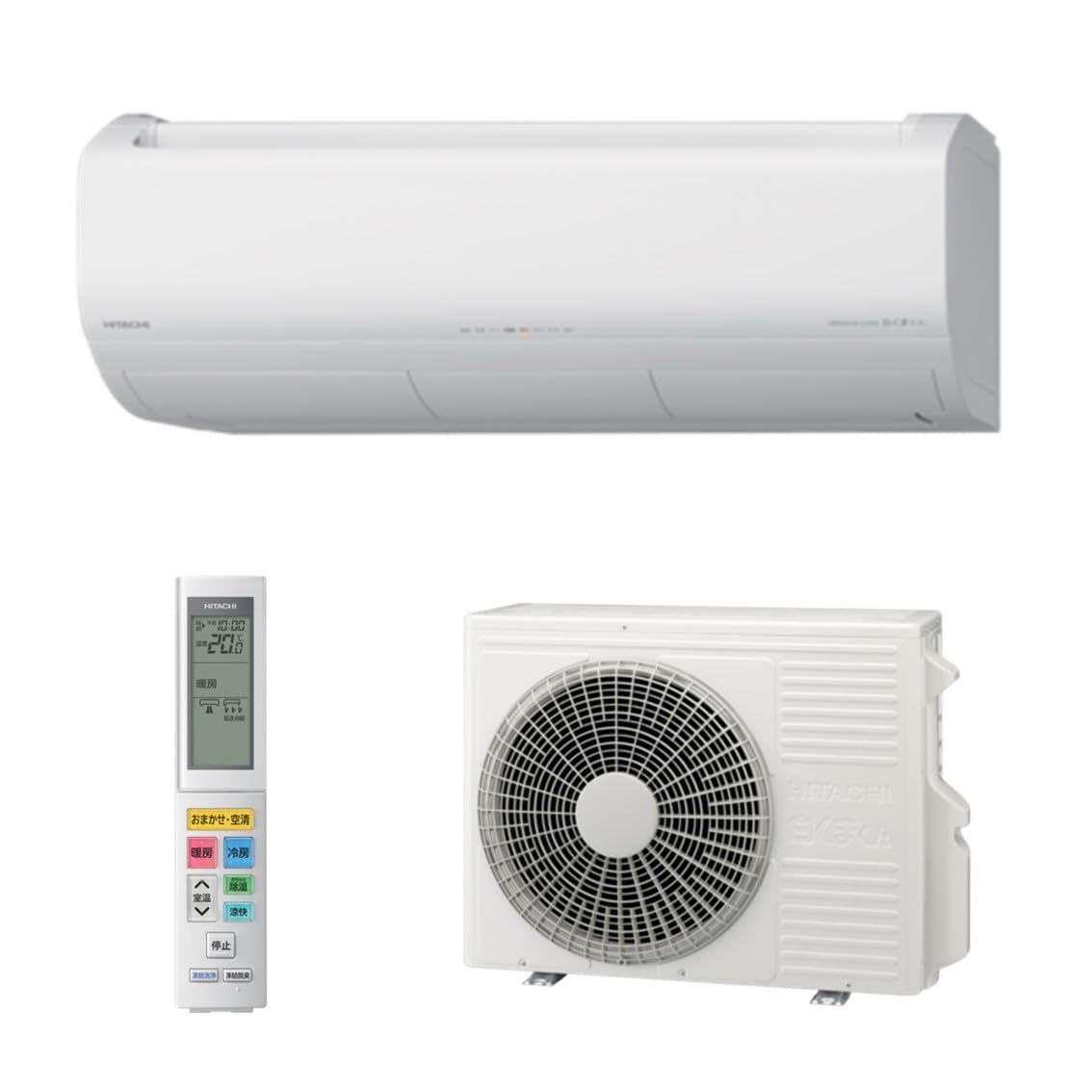 Amazon | 日立 清潔 エアコン 10畳 2.8kW RAS-X28R(W)/SET Premium