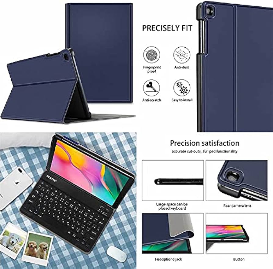 Amazon.co.jp: Galaxy Tab S6 Lite ワイヤレスキーボード ペン収納付き