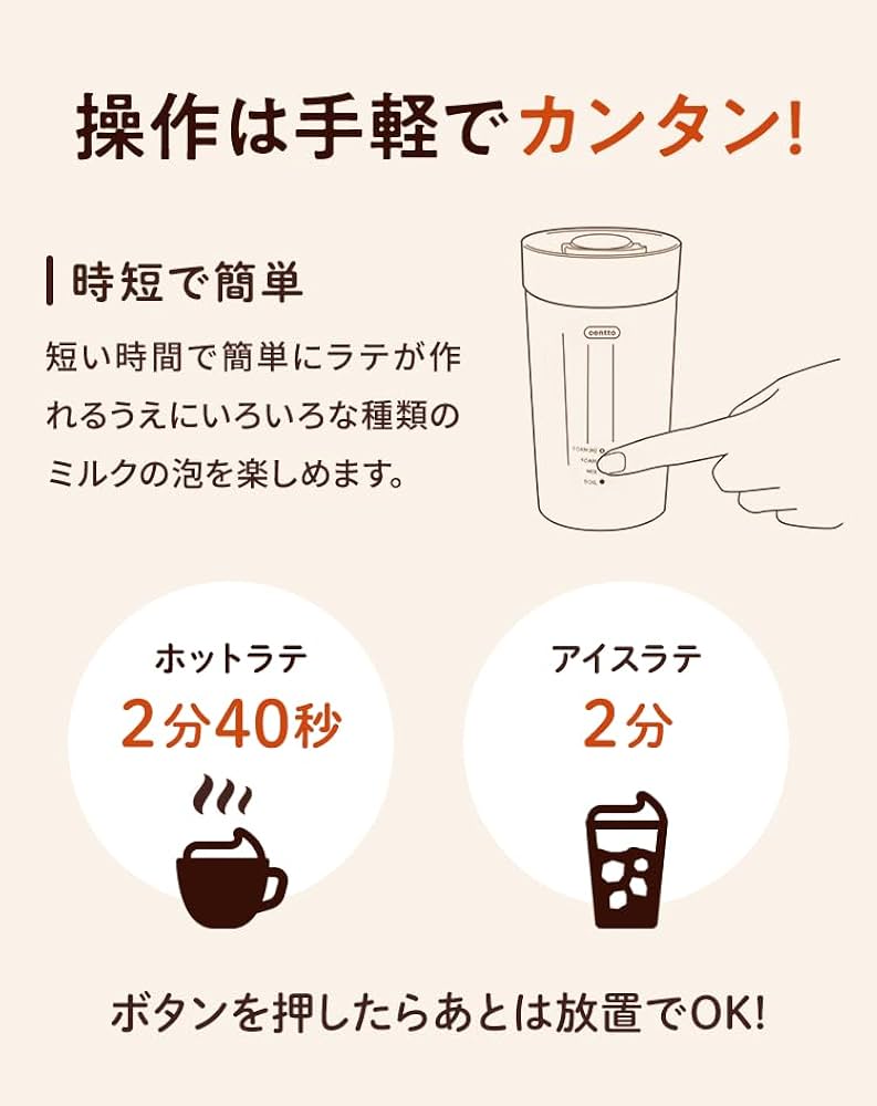 Amazon.co.jp: Centto（チェント）全自動ミルクフォーマー 家庭用 電動
