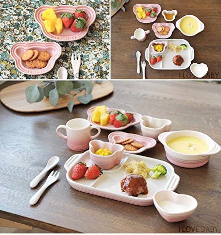 Amazon｜ル・クルーゼ(Le Creuset) 子ども 皿 セットベビー・ベアー