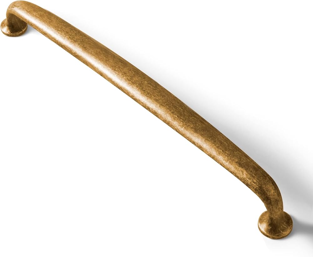 Goo-Ki 6 Pack Antique Brass Cabinet Handles, 7.56