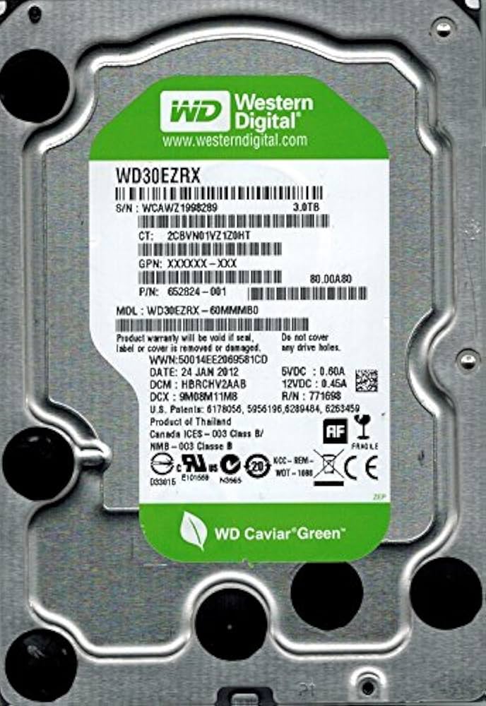 Amazon | Western Digital WD30EZRX-60MMMB0 3TB DCM: HBRCHV2AAB