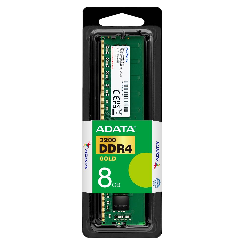 ADATA 8GB, DDR4, 3200MHz (PC4-25600), CL22, DIMM Memory at Amazon.com