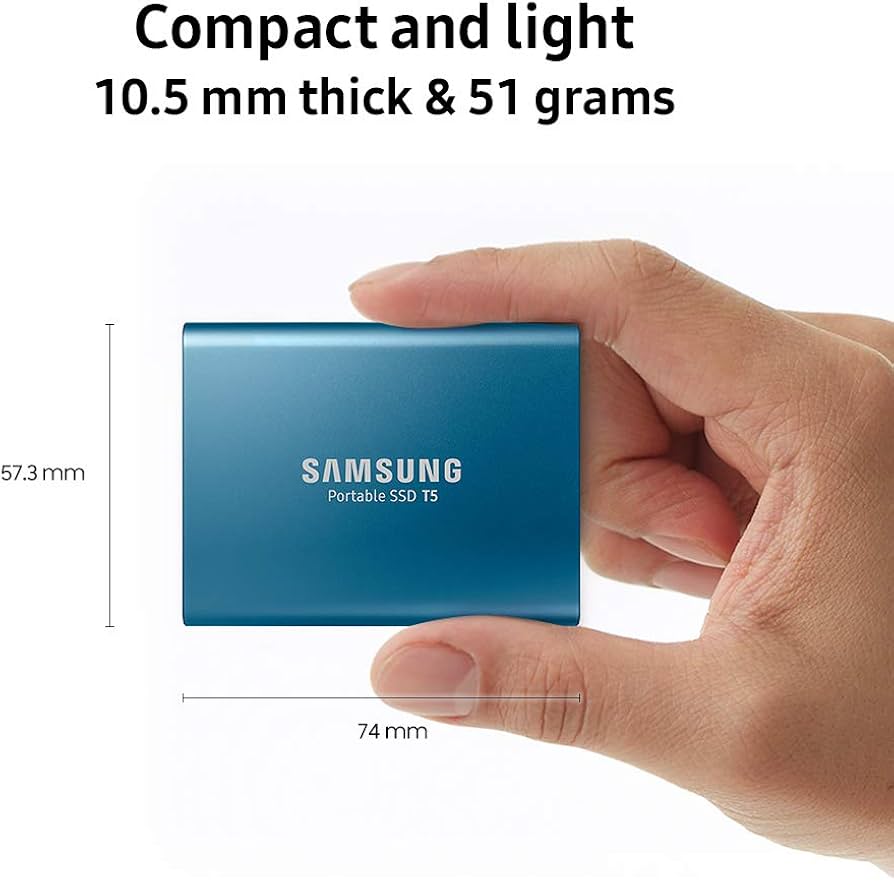 Amazon.com: SAMSUNG T5 Portable SSD 1TB - Up to 540MB/s - USB 3.1