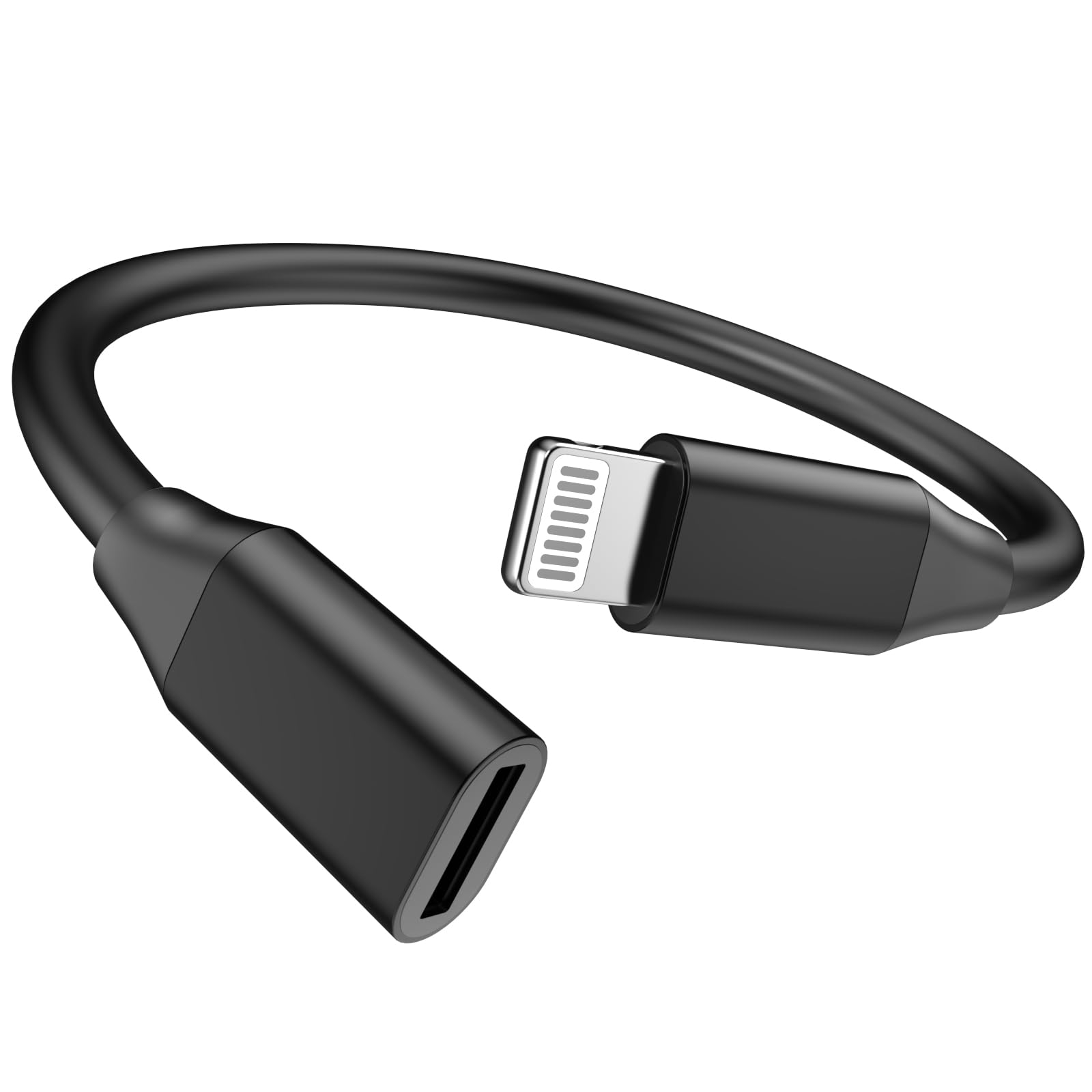 Amazon.co.jp: iPhone充電延長アダプターケーブルコード10cm