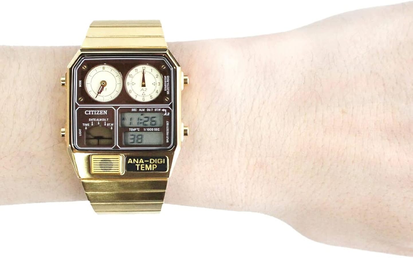 Amazon.co.jp: CITIZEN シチズン RECORD LABEL ANA-DIGI TEMP 腕時計