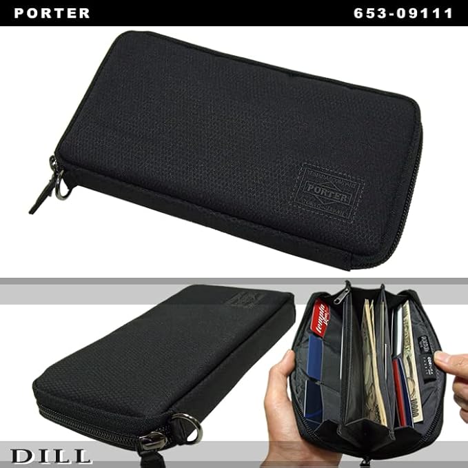 Amazon | [ポーター] ディル サイフ ラウンドファスナー長財布