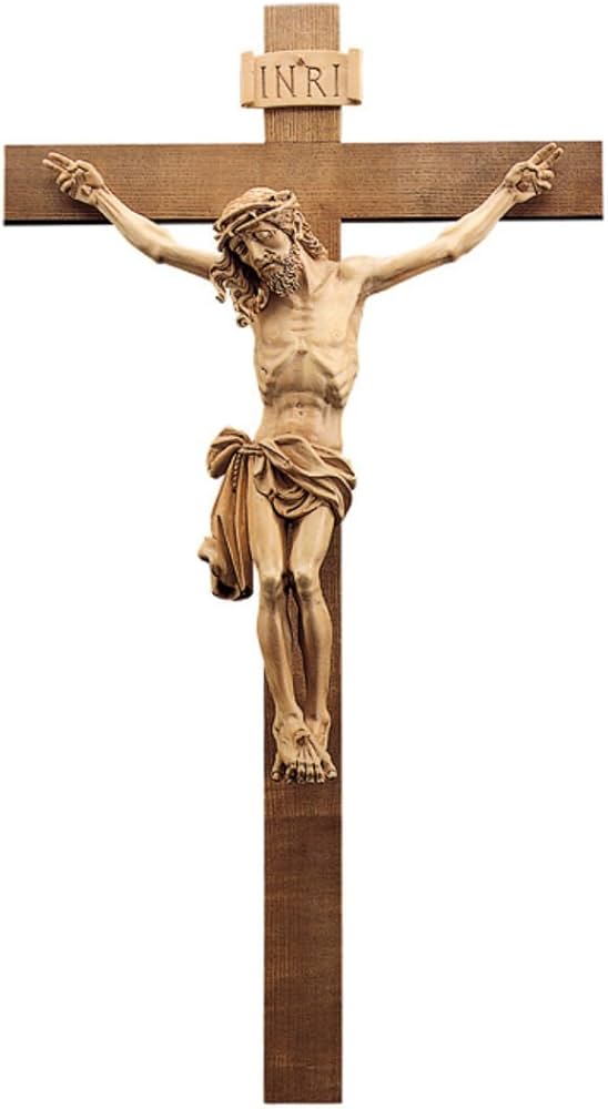 Amazon.co.jp: 欧州教会使用 創業100年木彫りブランド《レーピ》 磔刑