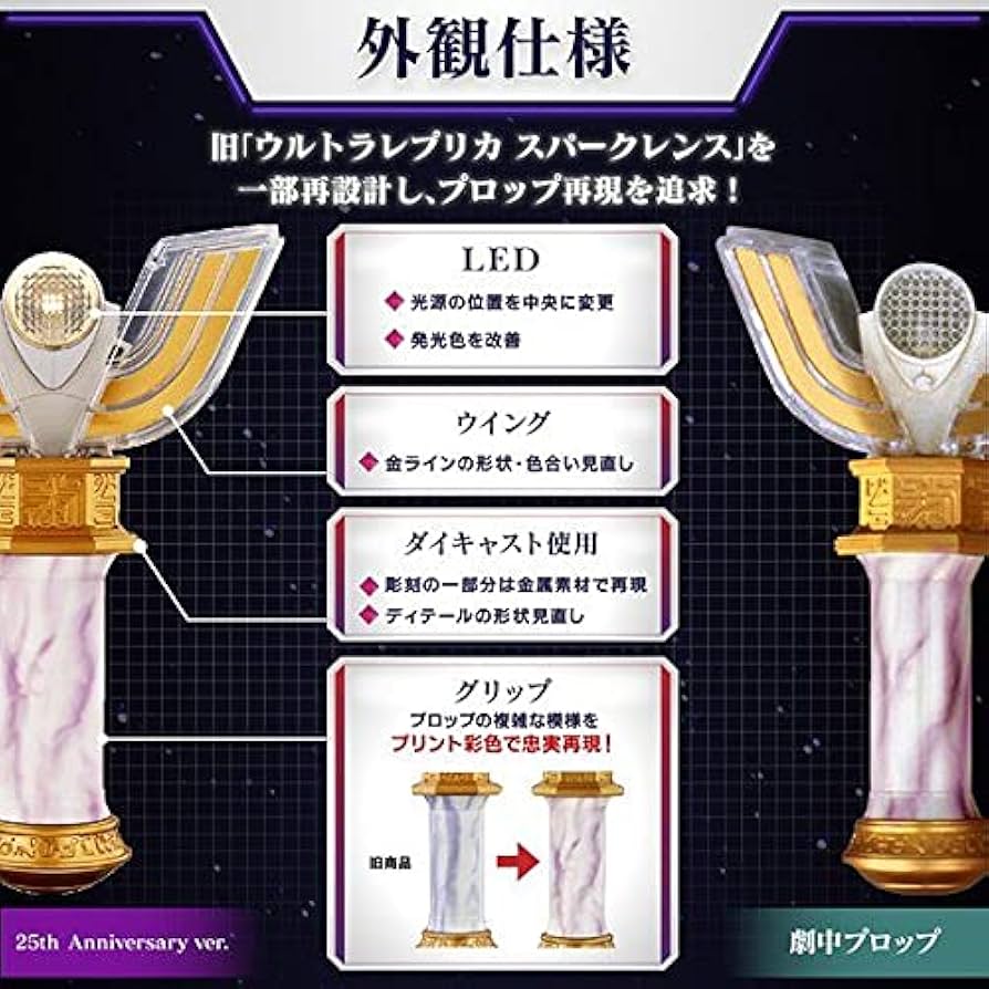 Amazon.co.jp: ウルトラレプリカ スパークレンス 25th Anniversary ver
