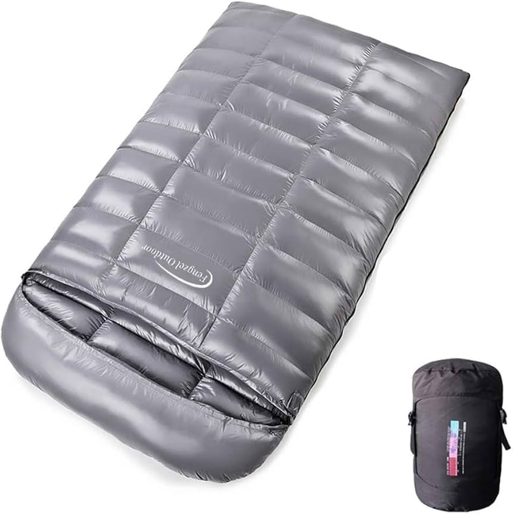 Amazon.co.jp: Fengzel Outdoor 最新立体キルト 二人用寝袋 封筒型 足