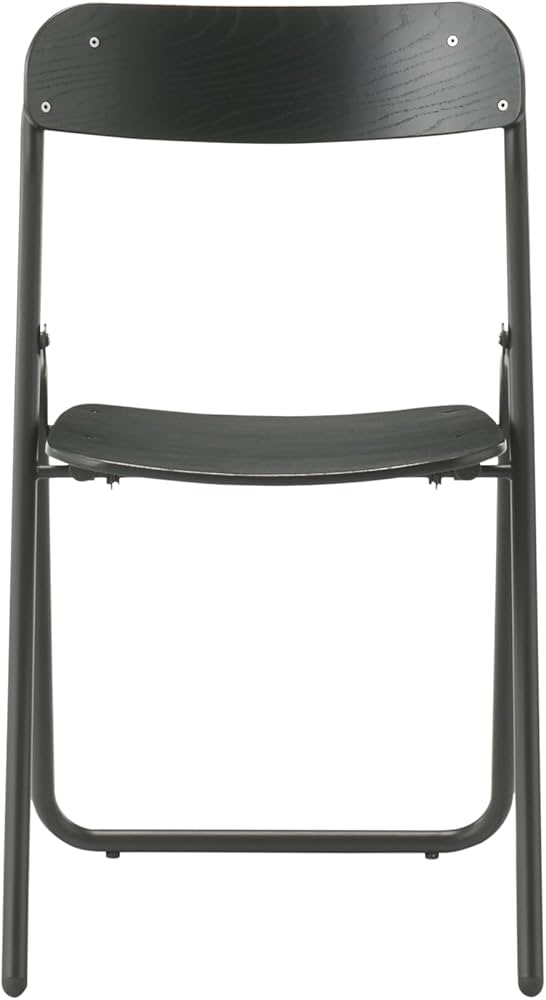 Amazon｜無印良品 スチールパイプ折りたたみチェア板座 ダークグレー