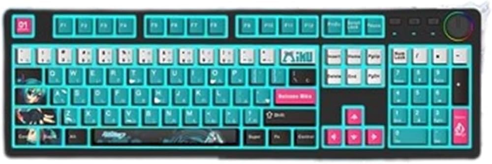 Amazon | 初音ミクキーボード 機械キーボード USB有線接続 ゲーミング