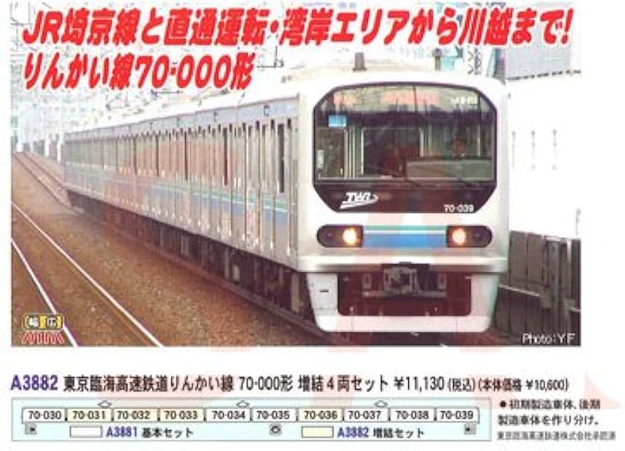 Amazon.co.jp: マイクロエース Nゲージ 東京臨海高速鉄道りんかい線 70
