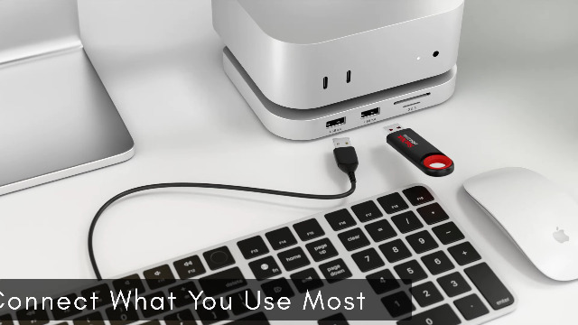 Amazon.com: Macally Mac mini M4 Dock and Stand, Mac mini M4 Hub