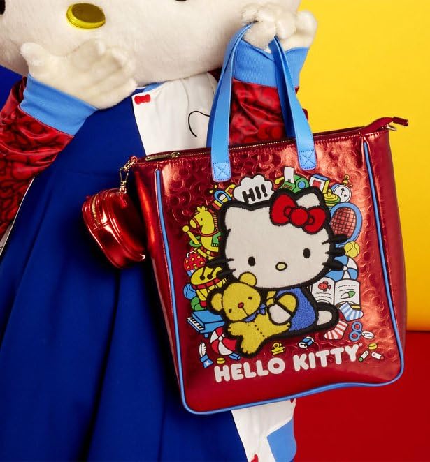 Loungefly Tote Bags Hello Kitty 50th Anniversary Metallic Tote Bag