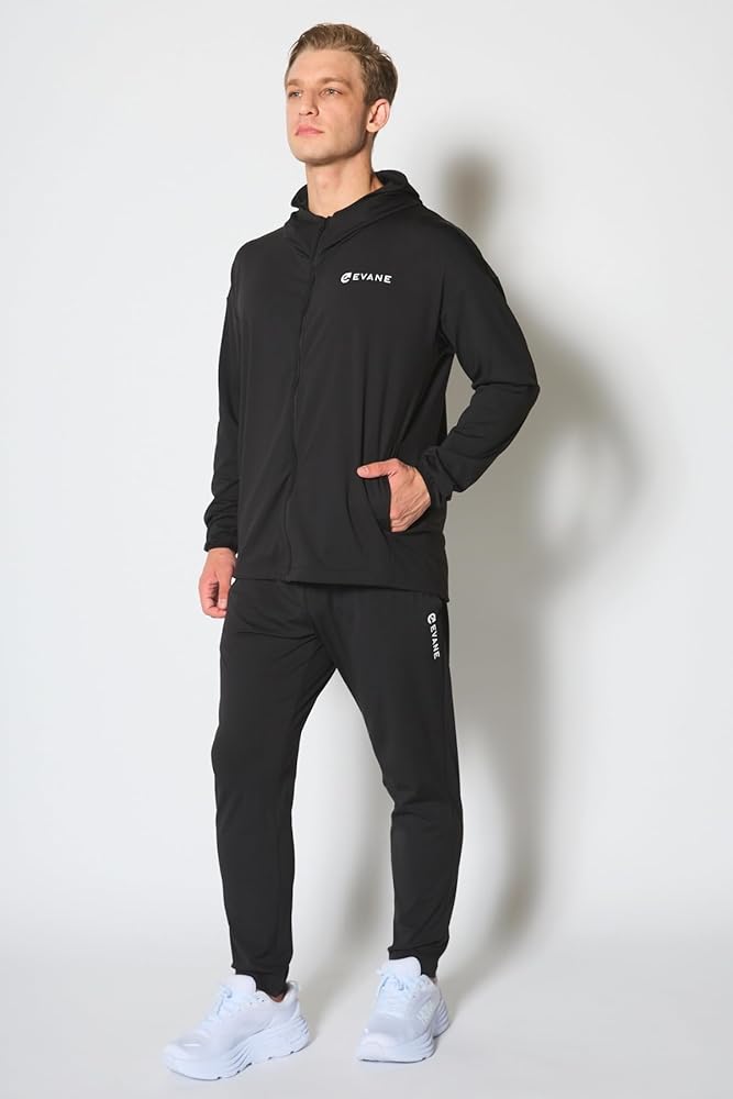 Amazon | [EVANE] エバン トレーニング ジャージ 上下セット (S