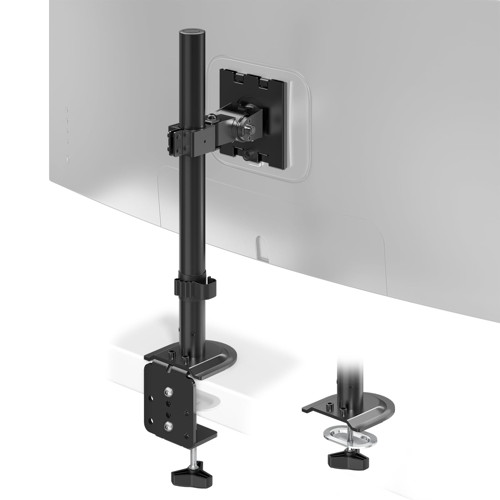 Amazon.co.jp: ACCURTEK 省スペース 高耐荷重モニターアーム 転倒防止