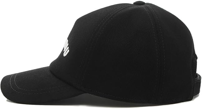 Amazon | [ミュウミュウ] 帽子 ドリル ベースボールキャップ ブラック