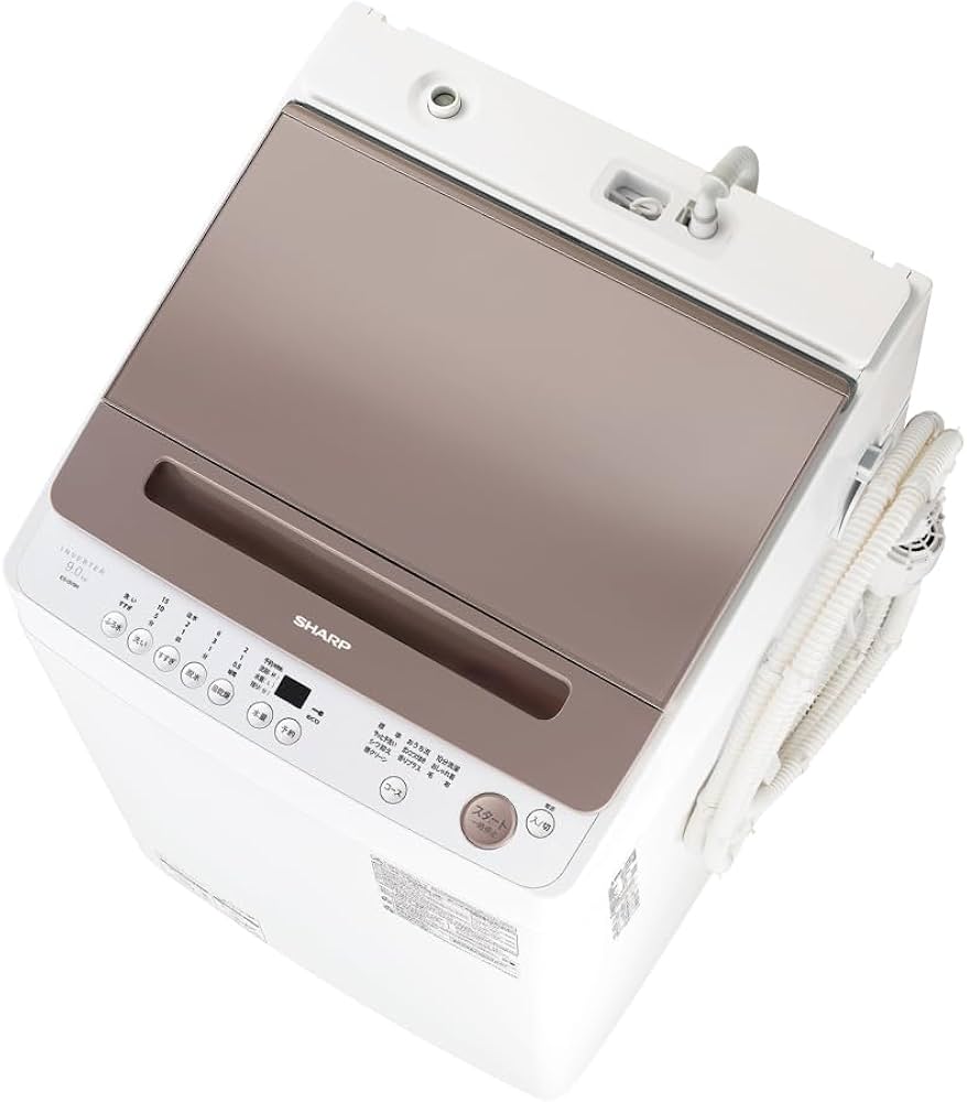 Amazon | シャープ(SHARP) 全自動洗濯機 9kg ES-GV9H-T 穴なし槽