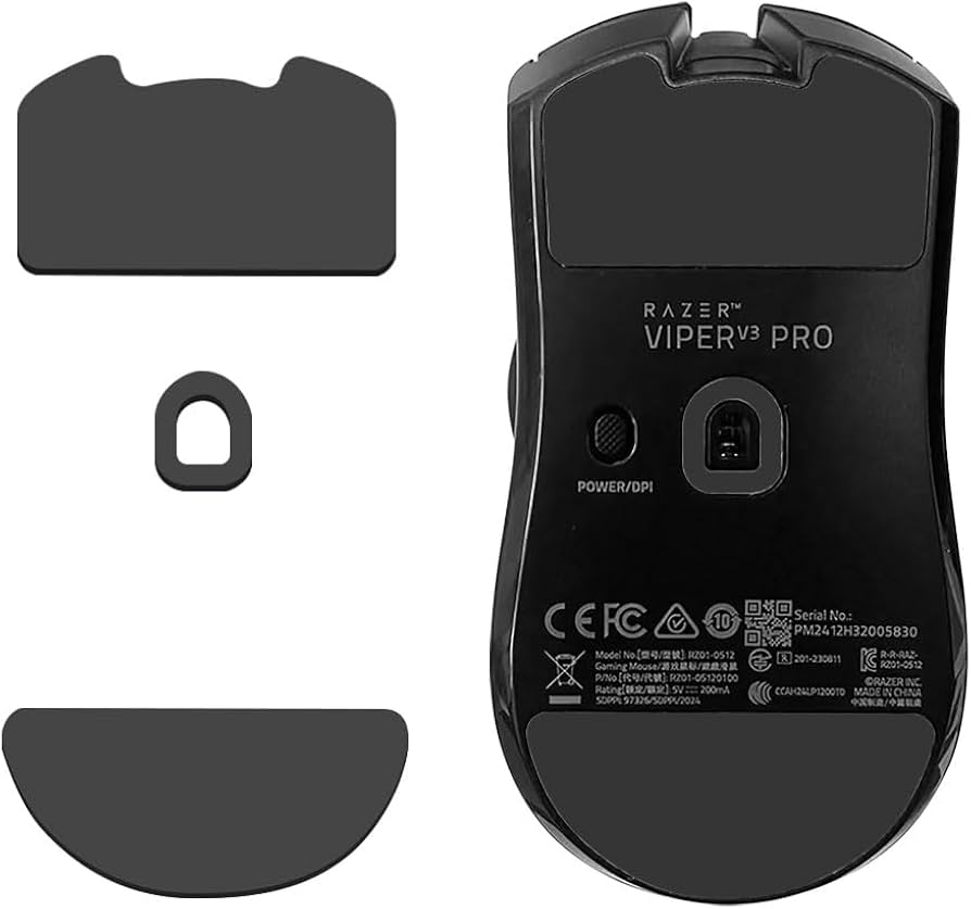 Amazon.co.jp: 1セット入り マウスソール Razer Viper V3 Pro 用
