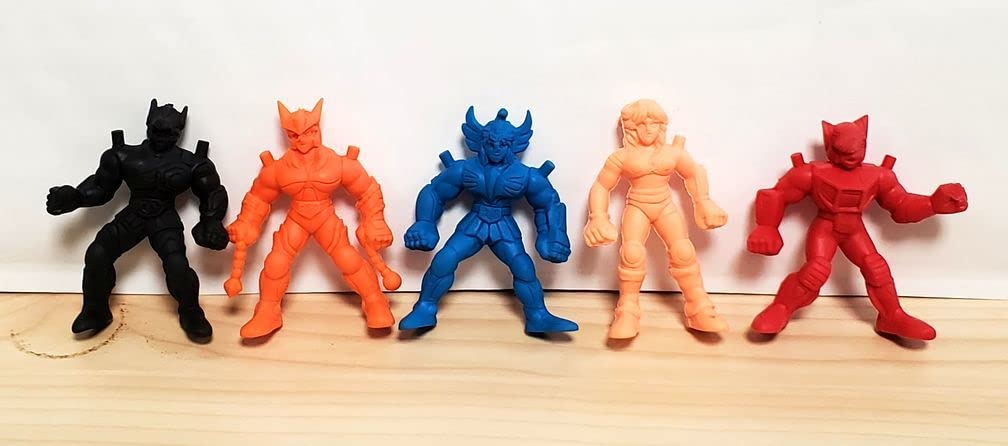 Amazon.co.jp: 聖闘士星矢 消しゴム パート色々5体セット : 文房具