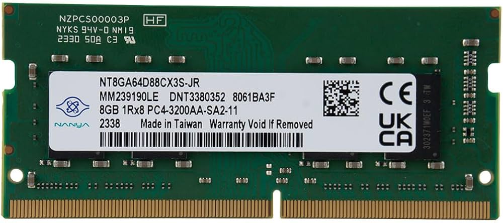 Amazon | NANYA 8GB PC4-25600 DDR4-3200MHZ SODIMM ノートパソコン
