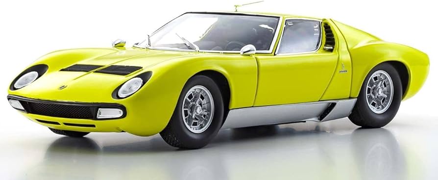 Amazon | 京商オリジナル 1/18 ランボルギーニ ミウラ P400SV イエロー