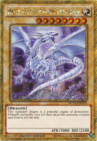Amazon.co.jp: 遊戯王カードBlue-Eyes White Dragon/青眼の白龍 （MVP1