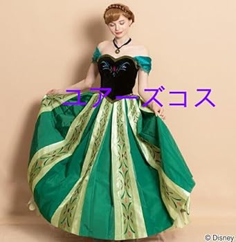 Amazon.co.jp: [ユーアズコス] D ディズニー アナ雪 アナ戴冠式 ドレス