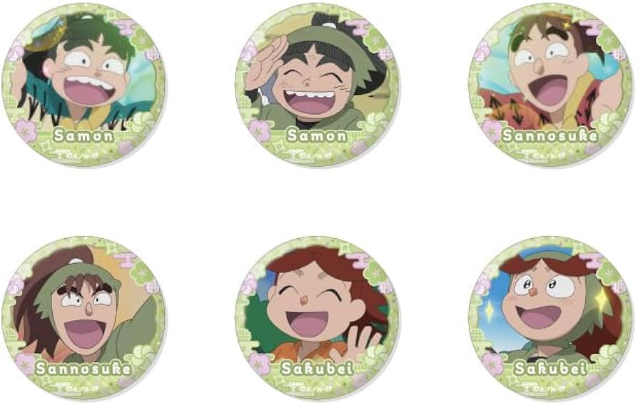 Amazon.co.jp: 忍たま乱太郎 缶バッジセット～左門＆三之助＆作兵衛が