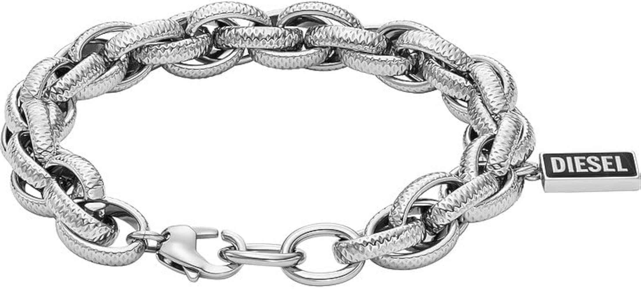 Amazon.co.jp: Diesel メンズ スチール シルバー ステンレススチール