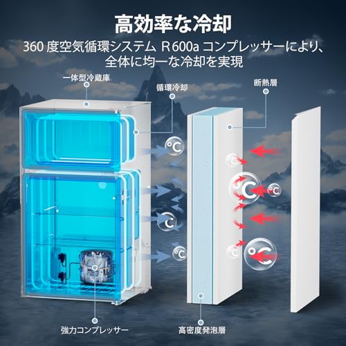 COWSAR 冷蔵庫】87L 小型、10%オフの18,810円｜Amazonタイムセール