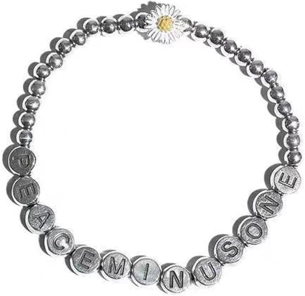 Amazon | ノーブランド品 peaceminusoneブレスレットアルファベット