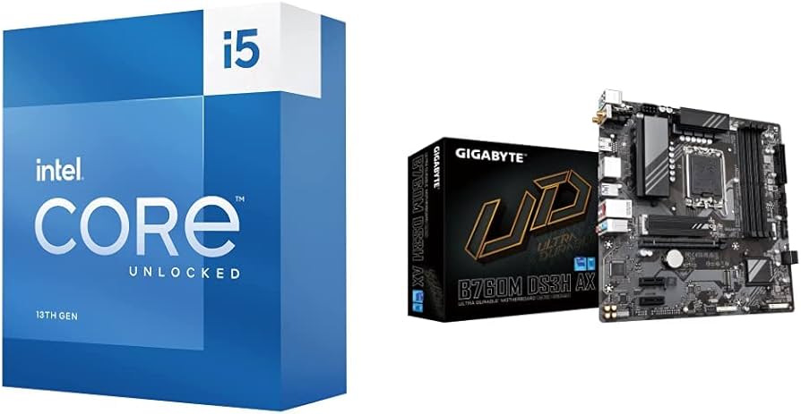 Amazon.com: Intel Core i5-13600K + GIGABYTE B760M DS3H AX