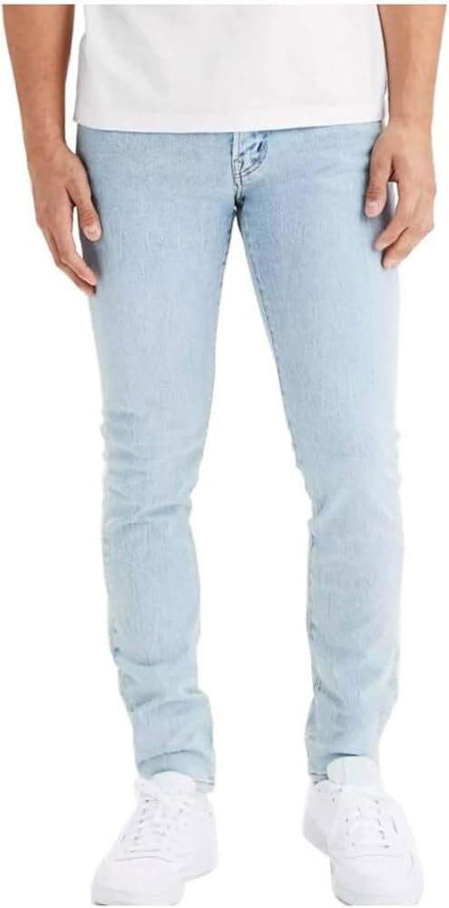 Amazon.co.jp: AEMNJCNZK デニムパンツ， 男性ライトブルーデニム